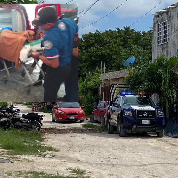 Balean a presunto gota a gota en la SM 243 de Cancún