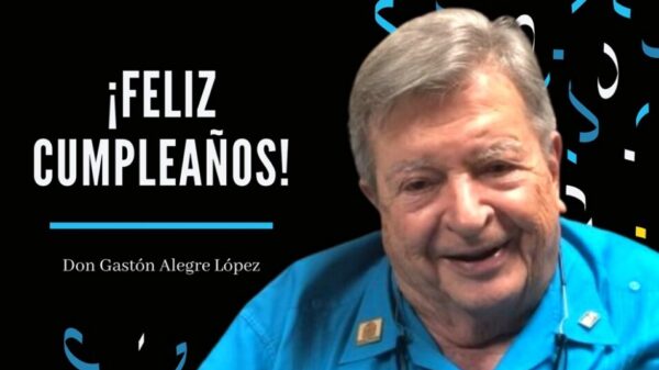 De plácemes don Gastón Alegre López por sus 89 años de vida.