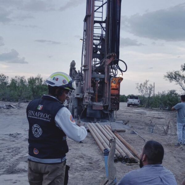 Determina punto para excavar y rescatar a mineros en Sabinas, Coahuila.