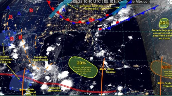 Pronóstico del clima para hoy domingo 28 de agosto en Quintana Roo.