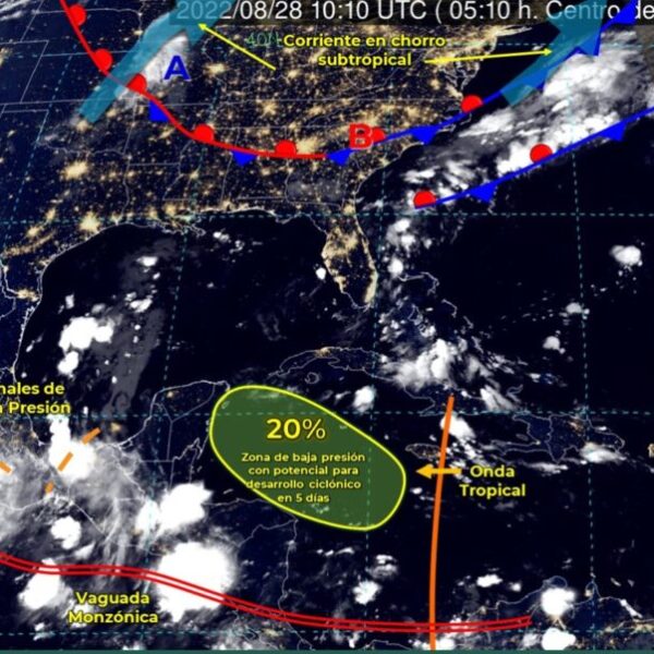 Pronóstico del clima para hoy domingo 28 de agosto en Quintana Roo.