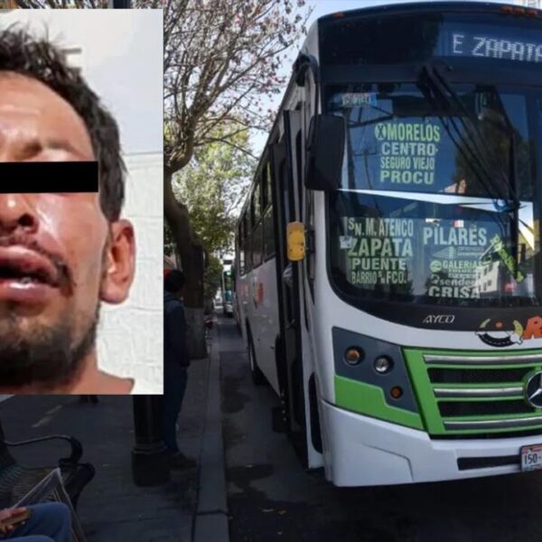 Ciudadanos propinan paliza a ladrón en transporte público