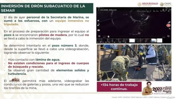 “Rescate de mineros atrapados en Sabinas sería en dos días”