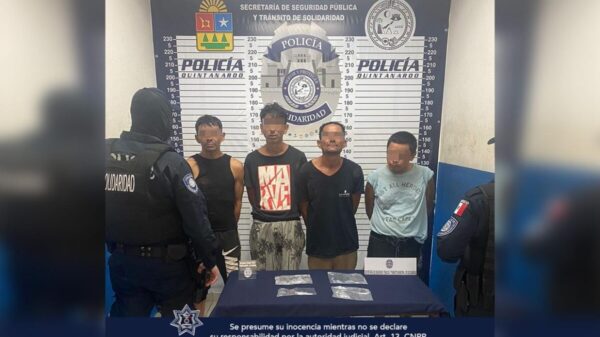 Cae cuarteto de narcomenudistas en Playa del Carmen