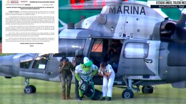 "Justifica" Semar uso de helicóptero en partido de beisbol