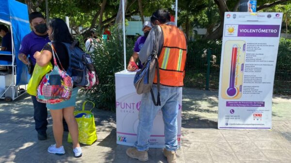 Previenen la violencia familia y de genero con campaña Punto Morado.