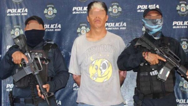 Detiene la Policía Quintana Roo a narcodistribuidor en la Supermanzana 213.