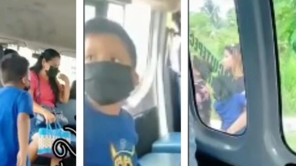 VIRAL: Mamá olvida a su hijo en una combi en Tabasco.