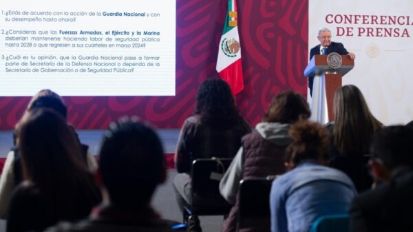 AMLO plantea consulta sobre uso de FA en tareas de seguridad pública