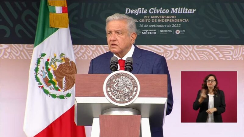 Presenta AMLO previo al Desfile de Independencia, plan de paz en Ucrania