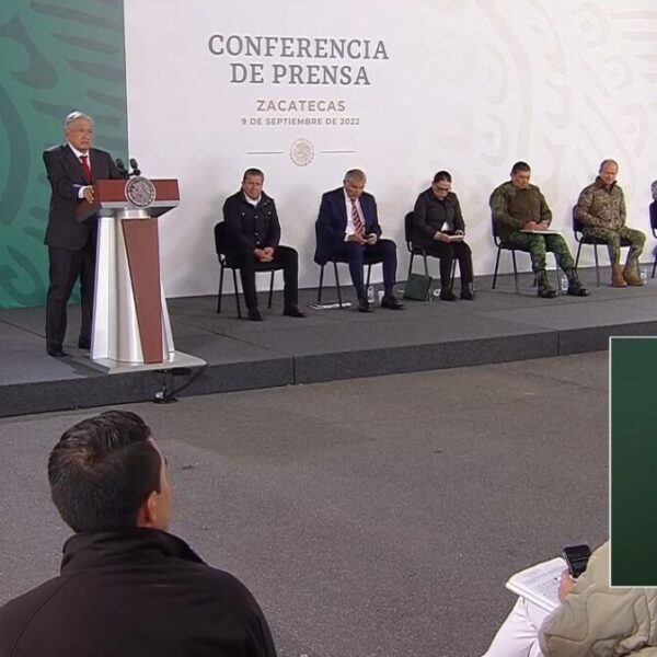 Reconoce AMLO crisis de inseguridad en Zacatecas