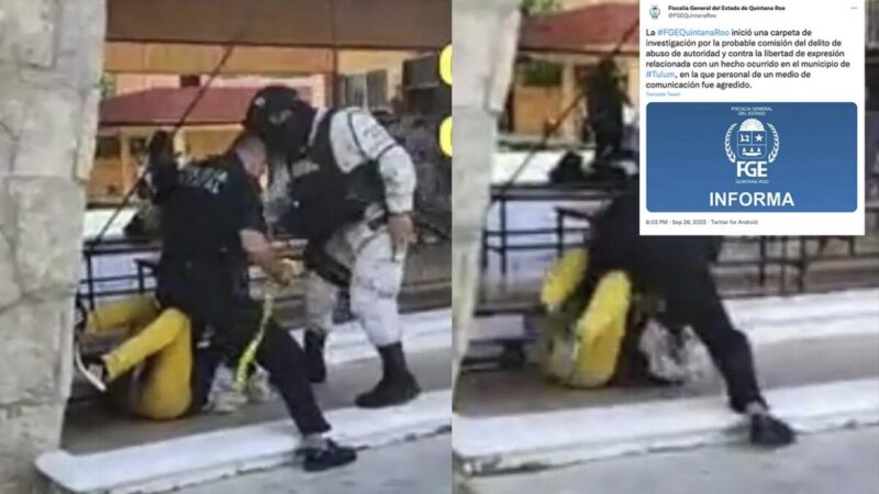 Abre FGE "investigación" por agresión a periodistas en Cozumel