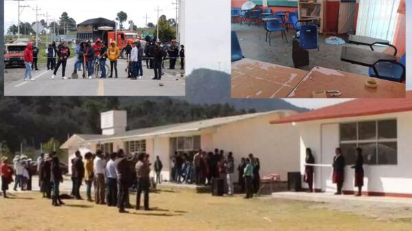Comando asalta escuela en Puebla, en plena clase