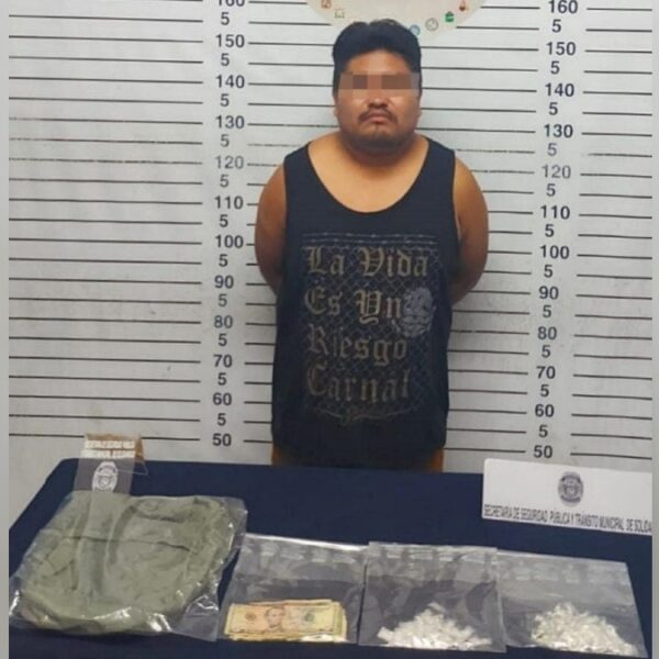 Playa del Carmen: Cae otro narcomenudista en la colonia Colosio.