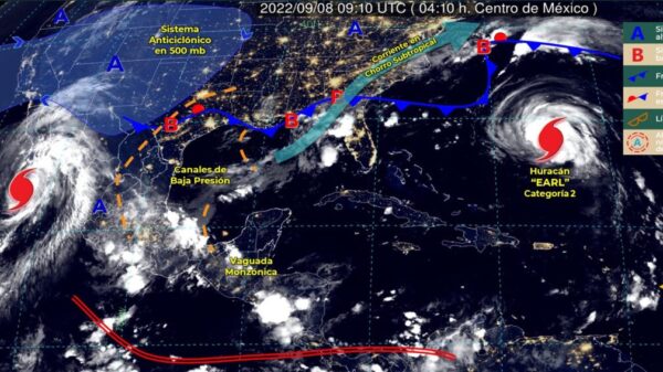 Pronóstico del clima para hoy jueves 8 de septiembre en Quintana Roo.
