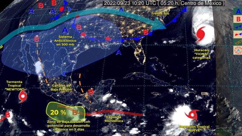 Pronóstico del clima para hoy viernes 23 de septiembre en Quintana Roo.