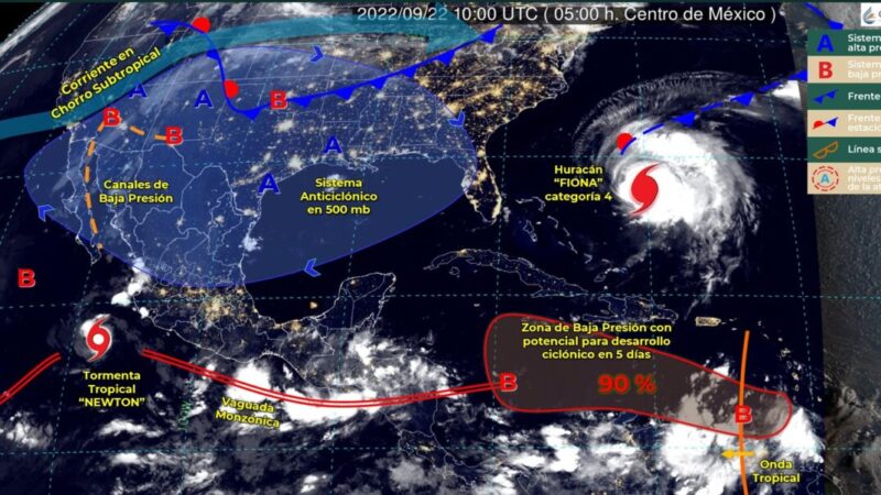 Pronóstico del clima para hoy jueves 22 de septiembre en Quintana Roo.