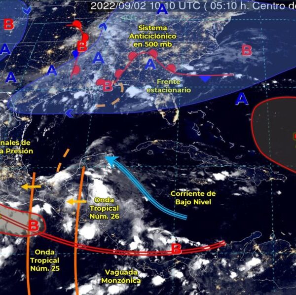 Pronóstico del clima para hoy viernes 2 de septiembre en Quintana Roo.