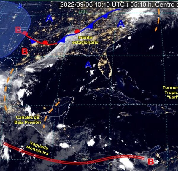 Pronóstico del clima para hoy martes 6 de septiembre en Quintana Roo.