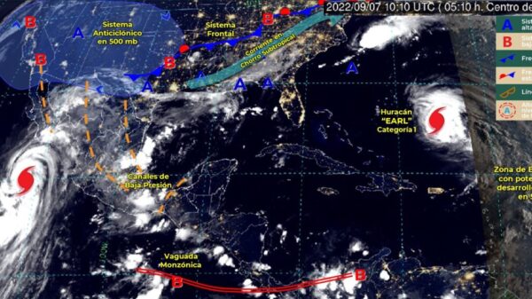 Pronóstico del clima para hoy miércoles 7 de septiembre en Quintana Roo.