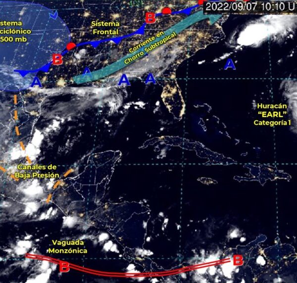Pronóstico del clima para hoy miércoles 7 de septiembre en Quintana Roo.
