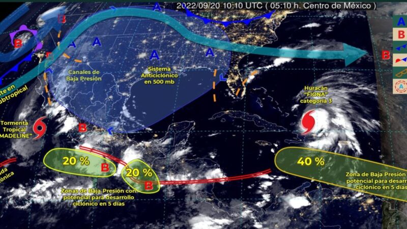 Pronóstico del clima para hoy martes 20 de septiembre en Quintana Roo.