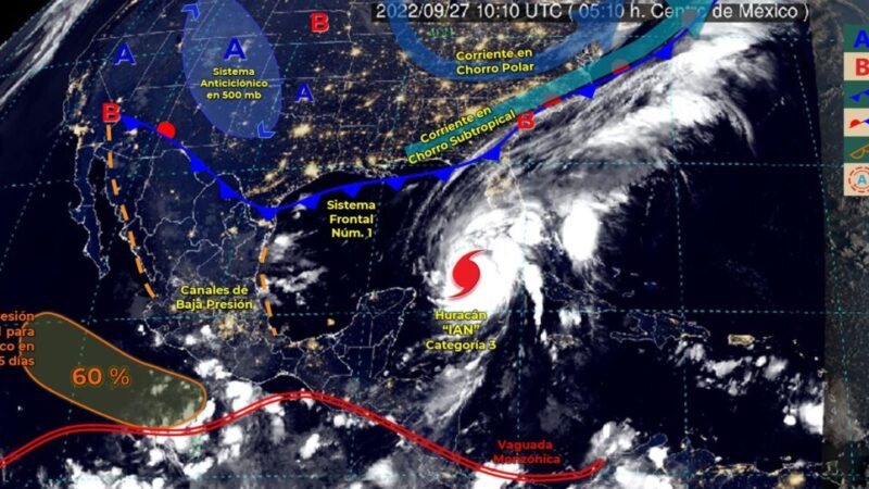 Pronóstico del clima para hoy martes 27 de septiembre en Quintana Roo.