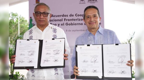 Quintana Roo y Belice firman convenio de cooperación internacional fronterizo