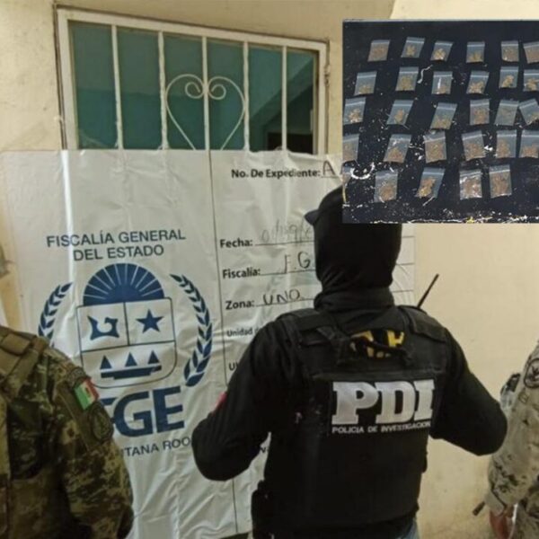 Catean autoridades casa en Villas Otoch de Cancún y hallan droga