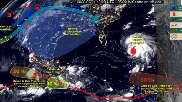 Pronóstico del clima para hoy miércoles 21 de septiembre en Quintana Roo.