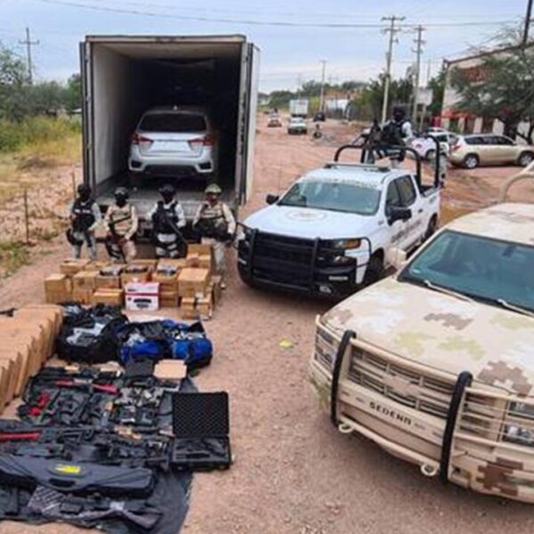 Realiza Guardia Nacional extraño aseguramiento de armas en Sonora