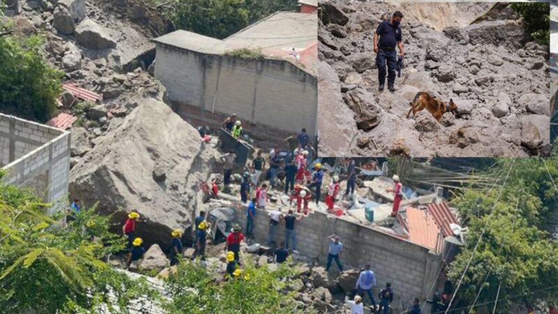 Derrumbe en Cuernavaca mata a madre e hija