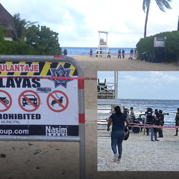 Ejecutan a balazos a hombre en balneario de Playa Del Carmen