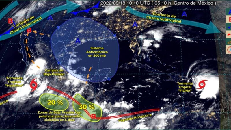 Pronóstico del clima para hoy domingo 18 de septiembre en Quintana Roo.