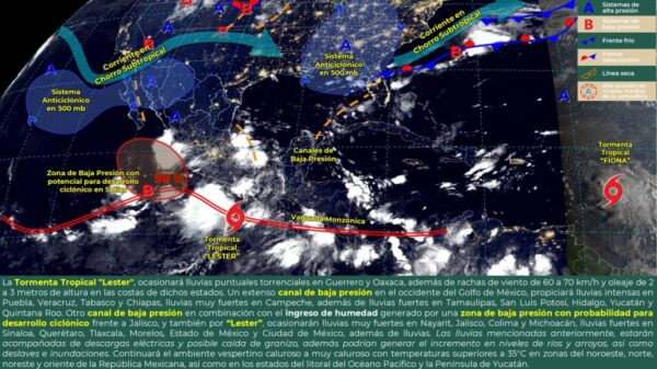 Pronóstico del clima para hoy viernes 16 de septiembre en Quintana Roo.