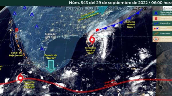Pronóstico del clima para hoy jueves 29 de septiembre en Quintana Roo.