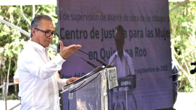 Refrenda Fiscal General, Óscar Montes de Oca, su compromiso de llevar a buen puerto el Centro de Justicia para las Mujeres en Playa del Carmen