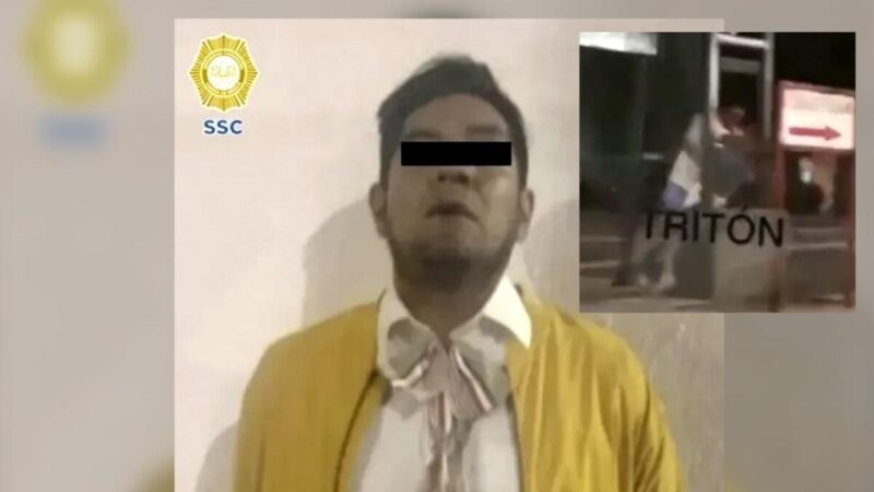 Macho golpeador en CDMX es detenido por "tundir" a una mujer