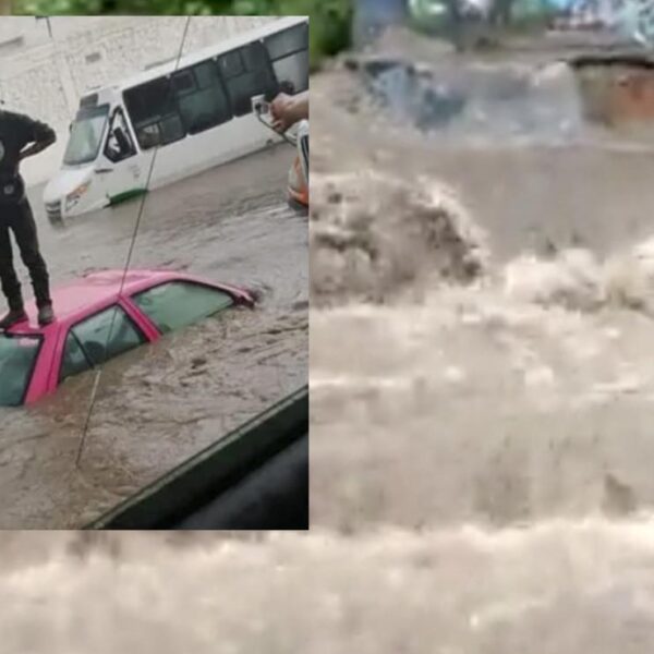 Lluvias convierten Ecatepec en "Venecia"