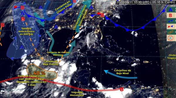 Pronóstico del clima para hoy domingo 11 de septiembre en Quintana Roo.