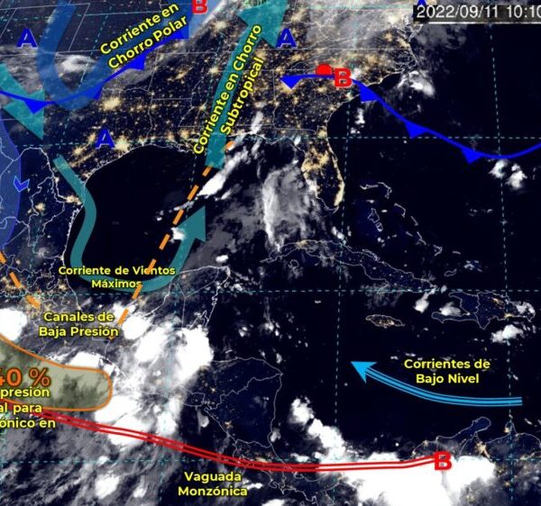 Pronóstico del clima para hoy domingo 11 de septiembre en Quintana Roo.