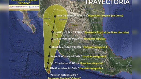 Tormenta amenaza a costas mexicanas, ahora en el Pacífico