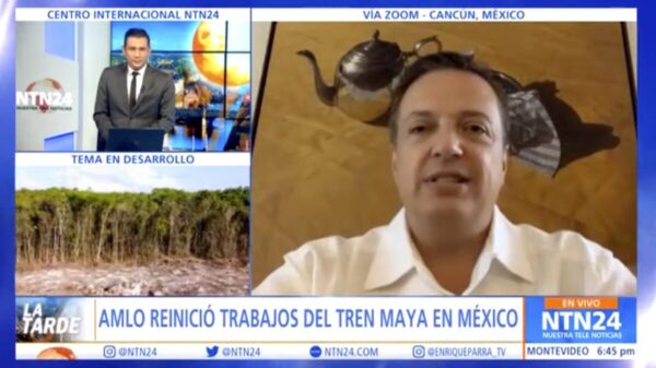 Resalta Luis Alegre beneficios del Tren Maya en Quintana Roo, entrevistado en un programa televisivo de un canal colombiano, el encargado para la defensa del proyecto en Quintana Roo, explicó los múltiples beneficios, sobre todo para las comunidades rurales