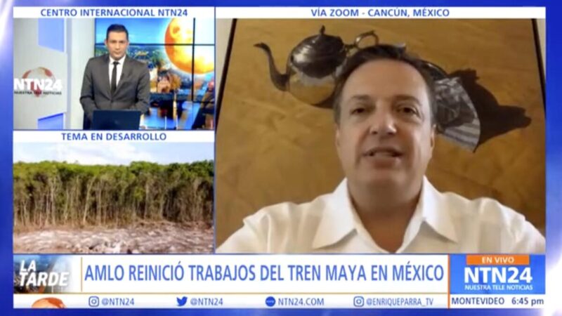 Resalta Luis Alegre beneficios del Tren Maya en Quintana Roo, entrevistado en un programa televisivo de un canal colombiano, el encargado para la defensa del proyecto en Quintana Roo, explicó los múltiples beneficios, sobre todo para las comunidades rurales
