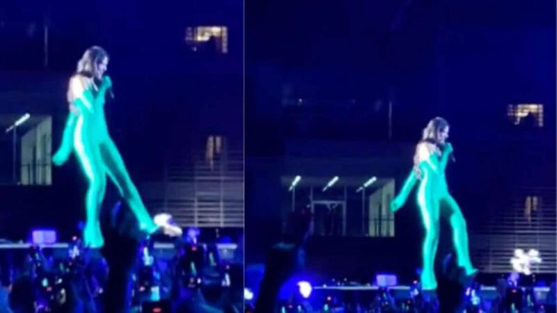 VIDEO: Dua Lipa patea un Dr. Simi durante su concierto en la CDMX