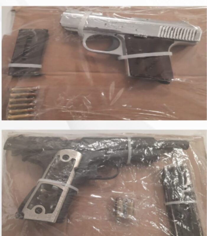 En Cancún vinculan a proceso a dos sujetos por portación de armas; a Gabriel “O” y José “M” les decomisaron pistolas calibre .45mm y .25 mm.