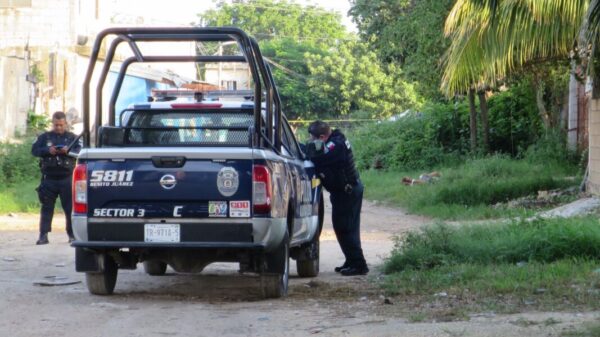 Hallan hombre maniatado y ejecutado en la Supermanzana 227 de Cancún (VIDEO).