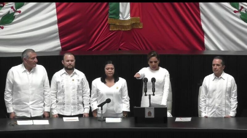 Mara Lezama rinde protesta como gobernadora constitucional de Quintana Roo (VIDEO).