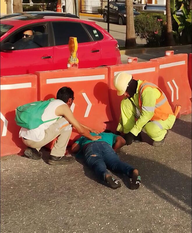 Conductor de Playa Express atropella a peatón en el bulevar Colosio; posterior al hecho a la altura de Villa Magna se dio a la fuga.