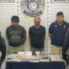 Cae trío de narcomenudistas en la alcaldía de Puerto Aventuras.